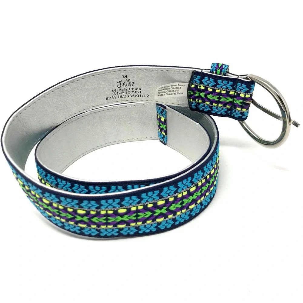 Justice Youth Girl Tween Woven Bohemian Belt M